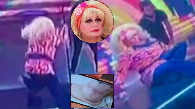 La caída de Carmen Barbieri mientras ensayaba para el Cantando