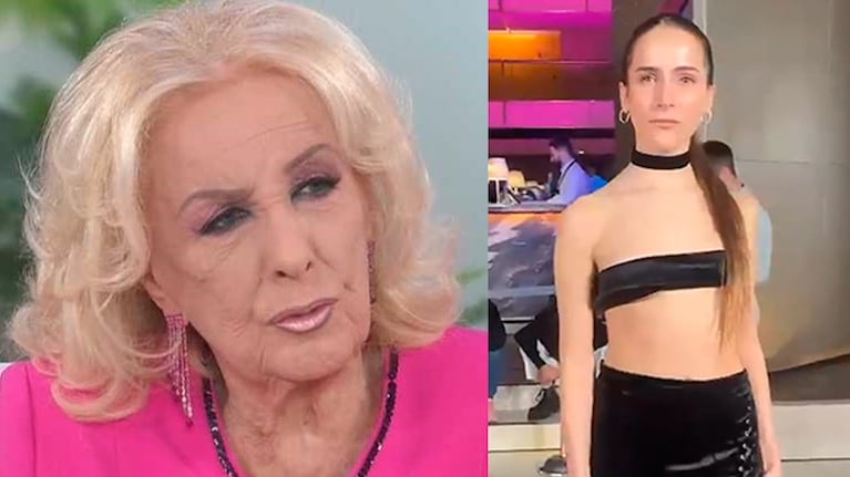 Juana Viale defendió a su hija Ámbar de Benedictis luego de que Mirtha Legrand "retara" a la joven por su escote