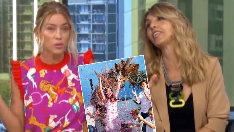 Karina Iavicoli se cruzó con Nicole por su opinión sobre el anuncio del embarazo de Pampita: "¿Estás diciendo que se copió?"