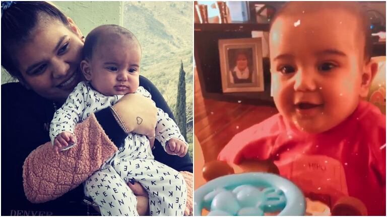 El tierno video del bebé de Morena Rial, a pura risa mientras juega