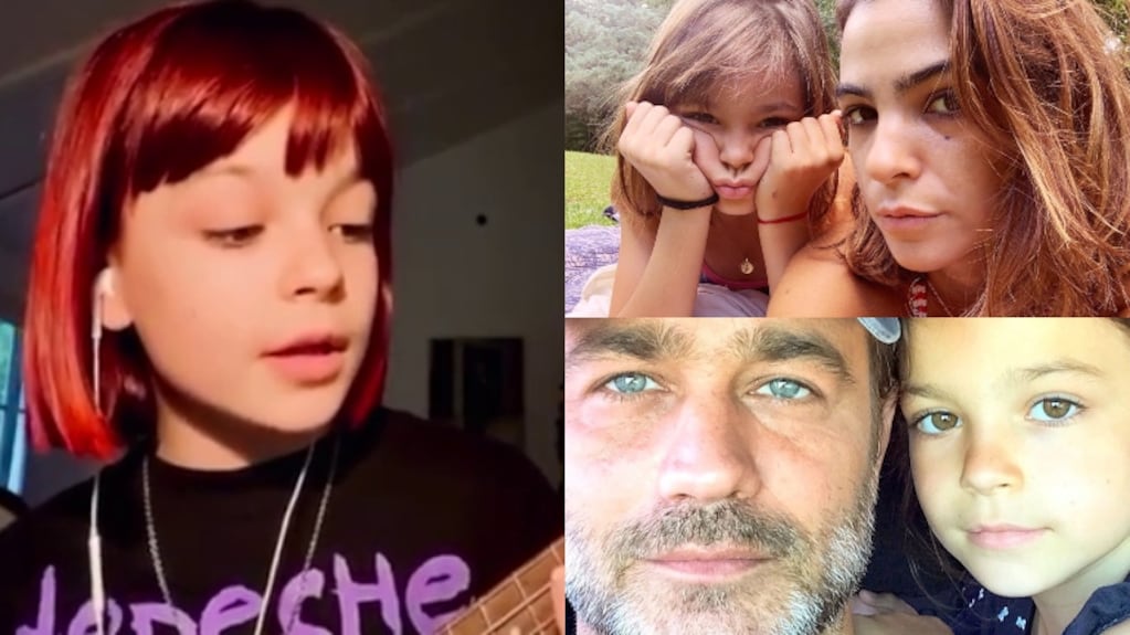 Muna, la hija de Agustina Cherri, mostró todo su talento cantando