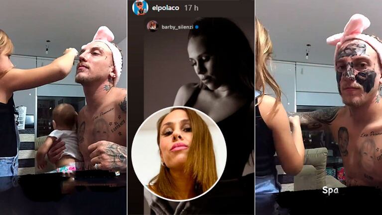 El tierno video del Polaco jugando con la hija mayor de Barby Silenzi: "Spa"