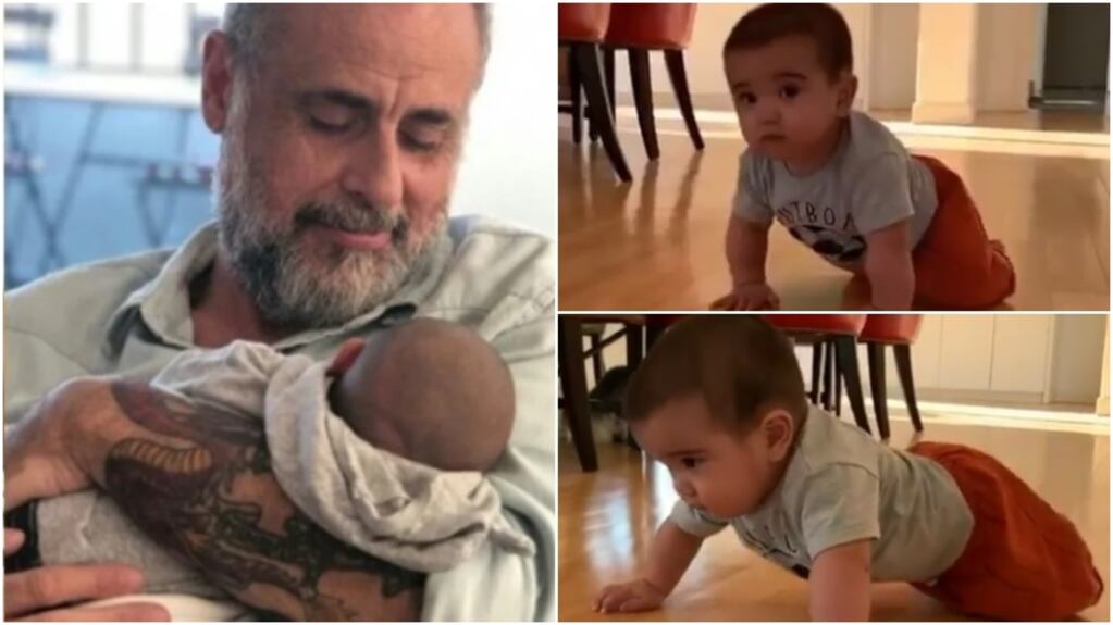 La dulce visita del nieto de Jorge Rial en plena recuperación, tras ser operado de la vesícula