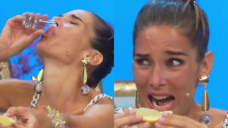 Juana Viale hizo una cábala de Bebe Contepomi y tomó un shot de tequila al aire