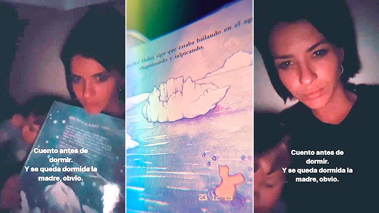 La divertida escena familiar de China Suárez con sus hijas: “Un cuento antes de dormir… y se queda dormida la madre”