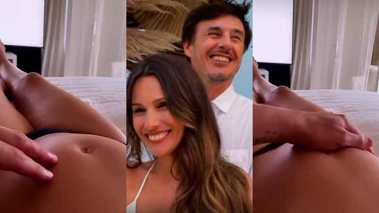 Roberto García Moritán y el video más dulce de la pancita de embarazada de Pampita