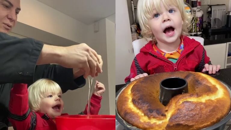 Flavio Mendoza cocinó con Dionisio: "Preparando una torta con el bombón"