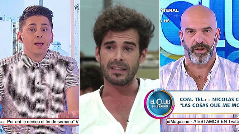 Nicolás Cabré, furioso en una entrevista en vivo con El Club de la mañana: “Siguen haciendo las mismas pelot...”