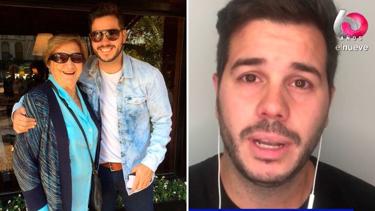 La tristeza de Nicolás Magaldi tras la muerte de su abuela