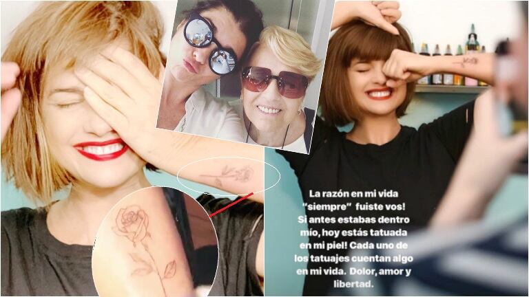 El significativo tattoo de Araceli González, a 9 meses de la muerte de su mamá