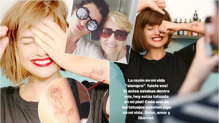El significativo tattoo de Araceli González, a 9 meses de la muerte de su mamá