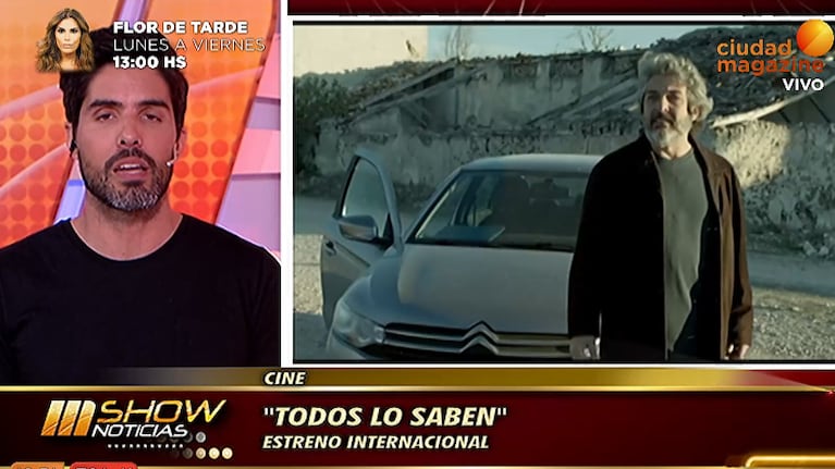 Ricardo Darín junto a Penélope Cruz y Javier Bardem en "Todos lo saben"