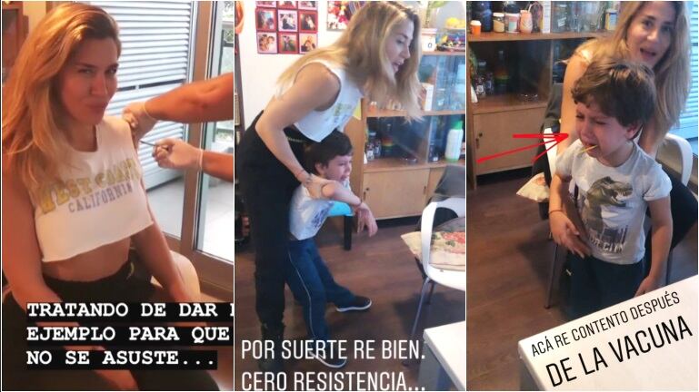 Jimena Barón y Momo tuvieron que vacunarse para viajar a Indonesia con Marley: así reaccionaron