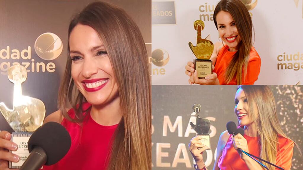 Pampita ganó el Oro en Los Más Clickeados 2019: la felicidad de la top