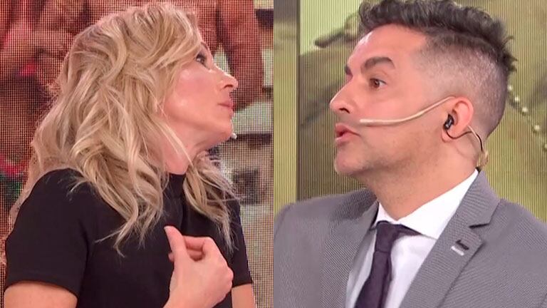 Ángel de Brito y un cruce al aire con Yanina Latorre en LAM