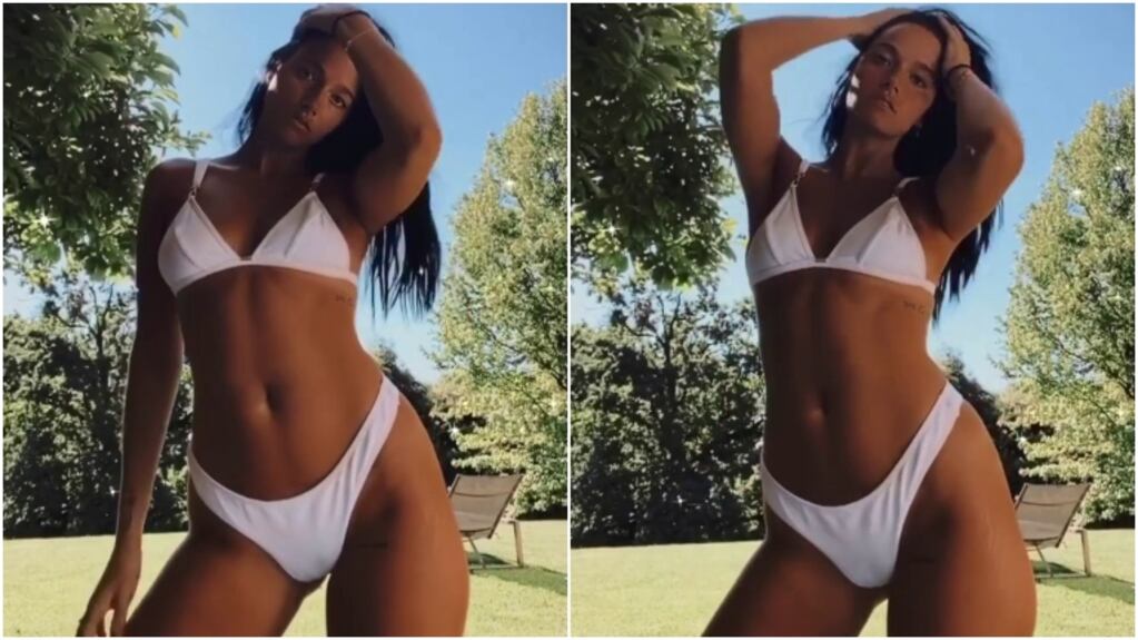 Oriana Sabatini mostró sus estrías en un video que compartió en las redes