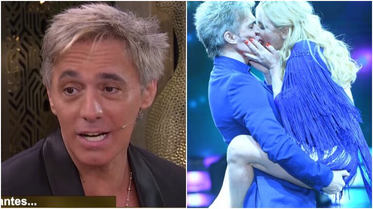 Cae contó que durmió tres días en el sillón por el besazo que le dio Esmeralda Mitre en el Bailando: "¡Tenía rouge en toda la cara como Piñón Fijo!"