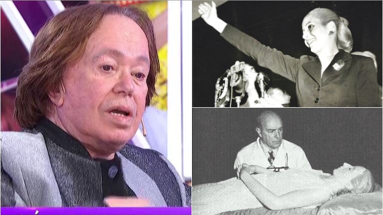 Miguel Romano contó en Incorrectas que fue el último en peinar a Eva Perón