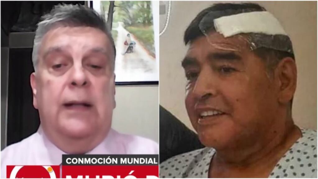 Luis Ventura habló de la actitud que tuvo Maradona tras ser operado de la cabeza: "En la clínica le hicieron firmar un acta notarial"