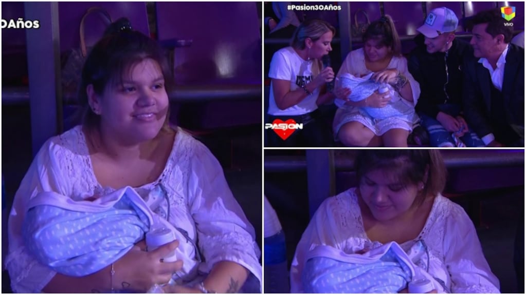 More Rial mostró por primera vez a su hijo en televisión