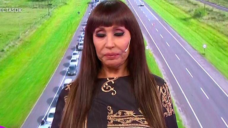 Moria Casán, conmovida hasta las lágrimas por la tragedia de Ruta 2