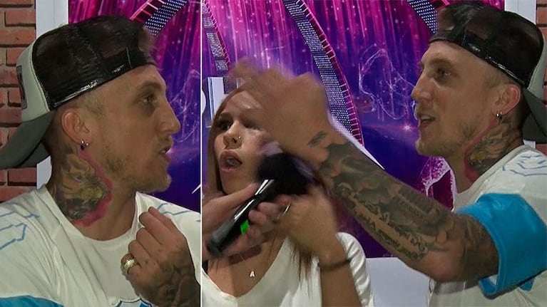 El enojo del Polaco en plena nota, tras reconciliarse con Barby Silenzi