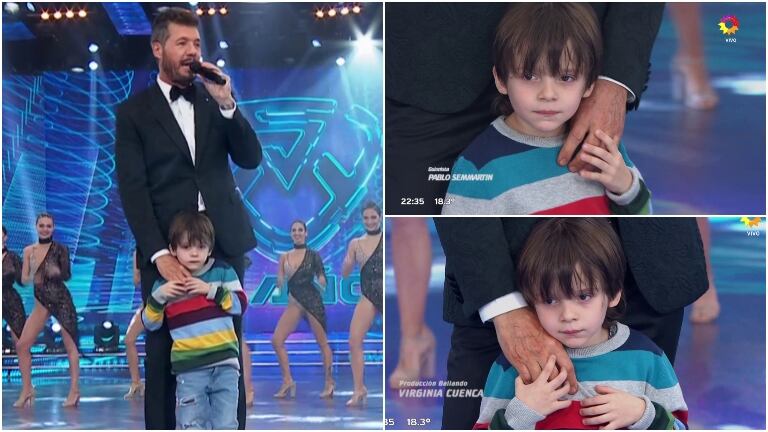Marcelo Tinelli abrió el Súper Bailando acompañado de su hijo Lolo