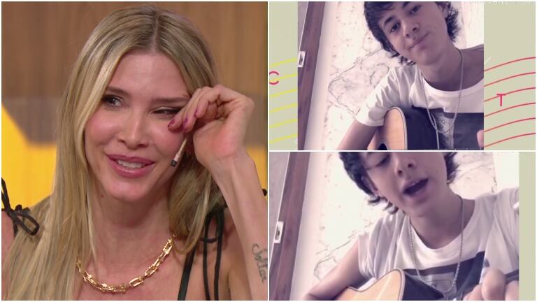 Guillermina Valdés se emocionó en Cortá por Lozano por una canción que le dedicó Dante, su hijo