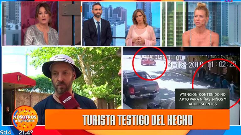 Nosotros a la Mañaña habló con un testigo del asesinato del turista inglés: “Dios, qué testimonio”