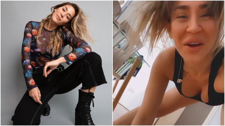 Jimena Barón y el motivo por el que hace muchos ejercicios en plena cuarentena:  "Voy a entrenar como una loca todos los días hasta que se pueda cog..."