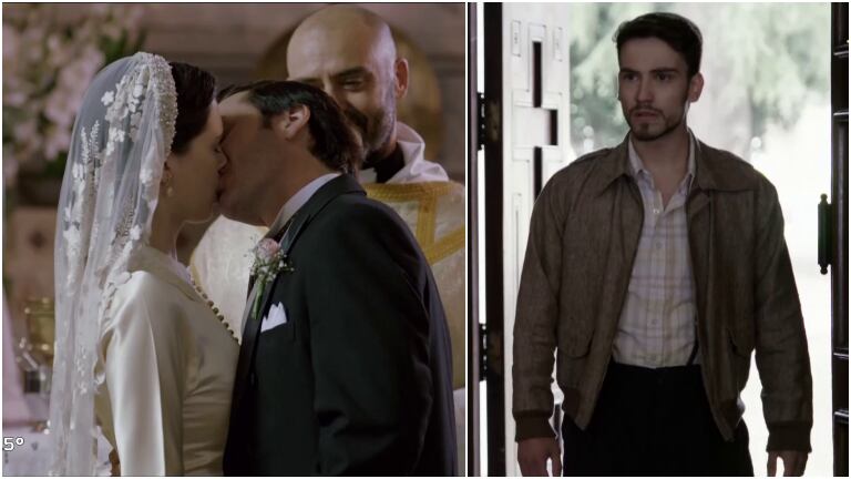 Lucía se casó con Torcuato en Argentina, tierra de amor y venganza y Bruno no pudo evitarlo