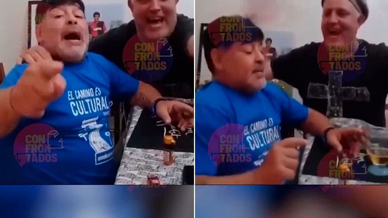 Polémico video de Diego Maradona, días antes de su operación en la cabeza: “Tenía las pastillas y la cerveza en la misma mesa”