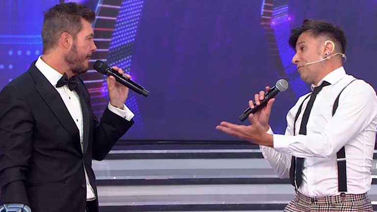 El show de Martín Bossi frente a Marcelo Tinelli 