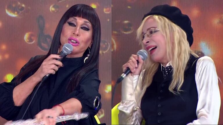  ¡Todo mal! Mirá la filosa discusión de Moria Casán y Nacha Guevara en Cantando 2020