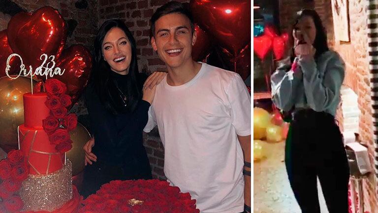 El video de cumpleaños sorpresa que Paulo Dybala le organizó a Oriana Sabatini en Turin
