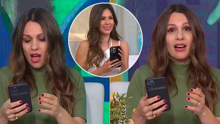 La imperdible reacción de Pampita al ver en vivo un sticker picante del chat de los participantes de La Academia