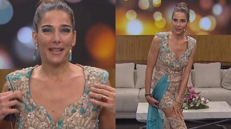 La confesión de Juana Viale sobre su vestido: "Lo hicieron para Carolina Peleritti y lo ajustaron porque es más grandota"