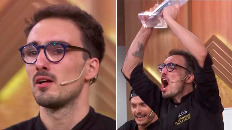 Julián se consagró campeón de El gran premio de la cocina