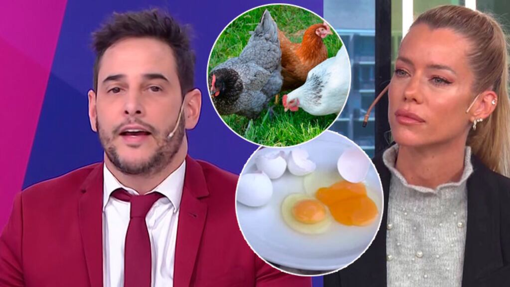 Rodrigo Lussich se burló de Nicole Neumann: "Dijo que un huevo frito rico es de una gallina sana"