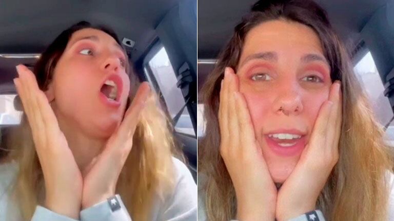 ¡A los gritos! La furia de Cinthia Fernández al quedar varada en el tráfico por las manifestaciones