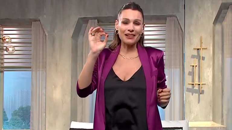 El particular recibimiento de Pampita a Gabriel Oliveri