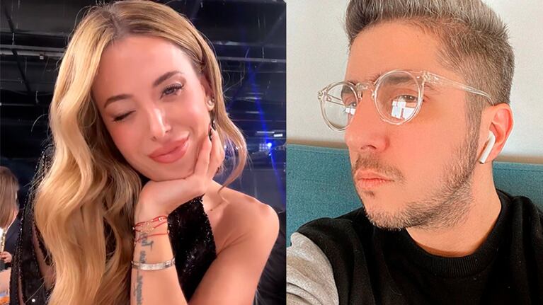 Jey Mammon compartió una foto con Jésica Cirio en los Martín Fierro 2023: el llamativo gesto de la conductora