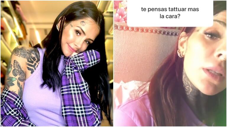 La palabra de Cande Tinelli sobre la posibilidad de seguir tatuándose la cara