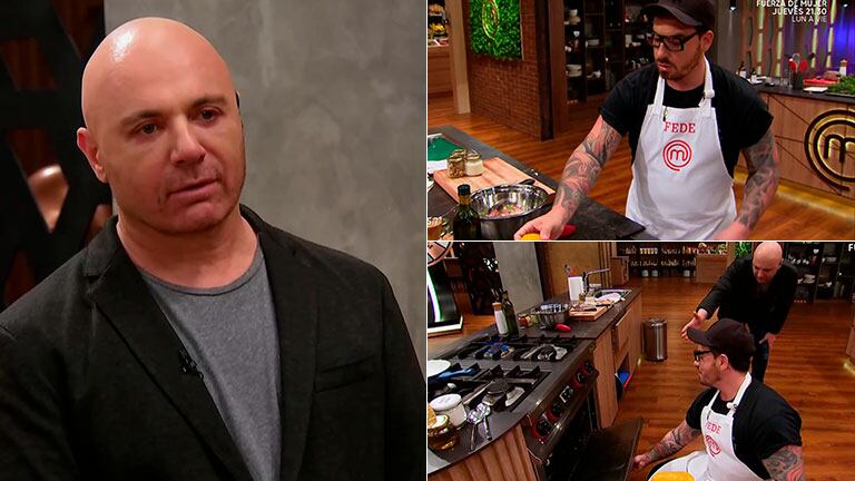 Fuerte 'reto' de Germán Martitegui a Fede Bal en plena preparación de su plato