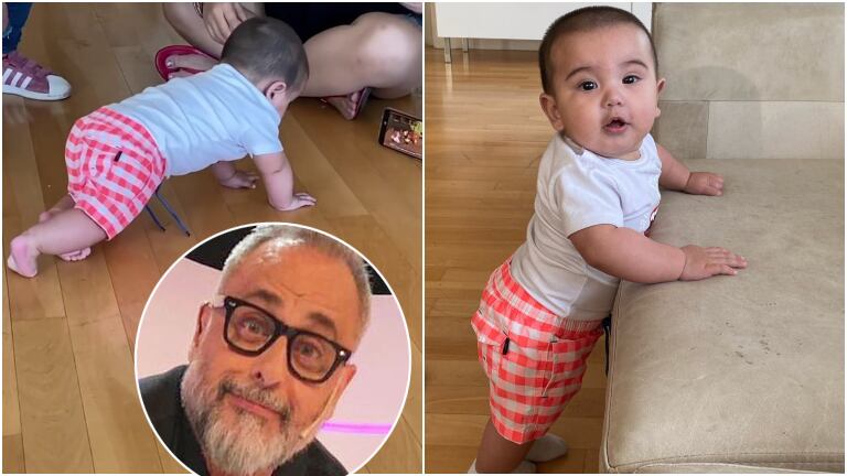 Francesco, el hijo de More Rial, ya está comenzando a dar sus primeros pasos: "El loco ya se para"