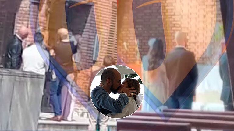 Rodrigo Lussich mostró un poco de la intimidad de la boda religiosa de Abel Pintos y Mora Calabrese
