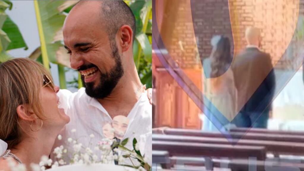 Abel Pintos se casó en secreto por Iglesia: las imágenes de Intrusos