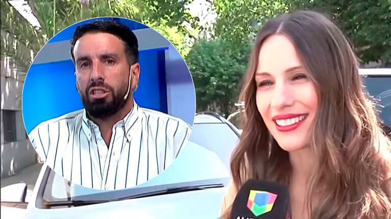 Pampita no se arrepiente de salir con los tapones de punta contra Flavio Azzaro