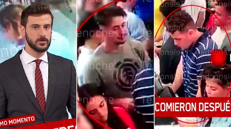 Los rugbiers, comiendo y riendo minutos después de asesinar a Fernando Báez Sosa