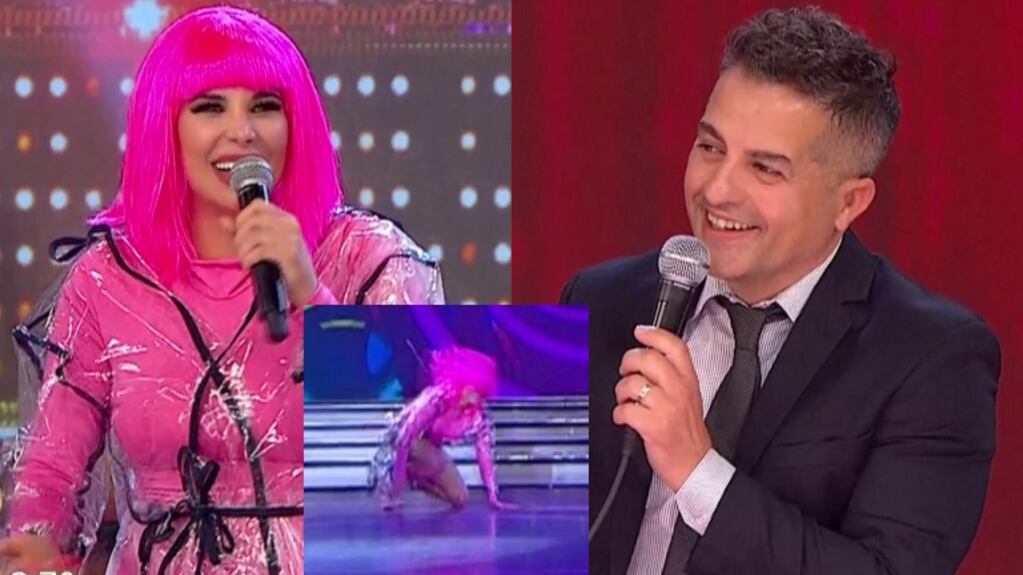 Ángel de Brito y una picante pregunta a Charlotte Caniggia tras su tropezón en plena performance en La Academia: "¿Hoy chupaste?"